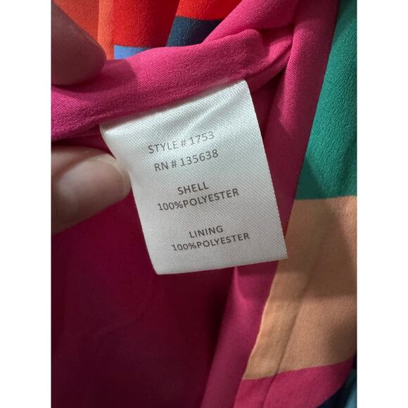 NWT Hutch Gemma Colorful Abstract Wrap Maxi Dress Size S - Picture 15 of 15